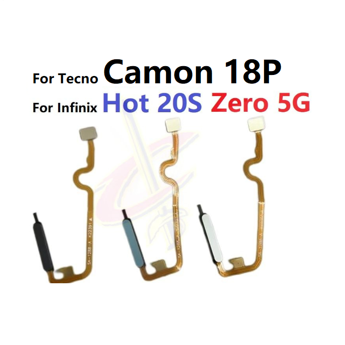 ลายนิ้วมือ แพรปุ่มโฮมสแกนนิ้ว ( Finger ) ปุ่มเปิดปิด สําหรับ Infinix Hot 20S X6827 X6815 Zero 5G