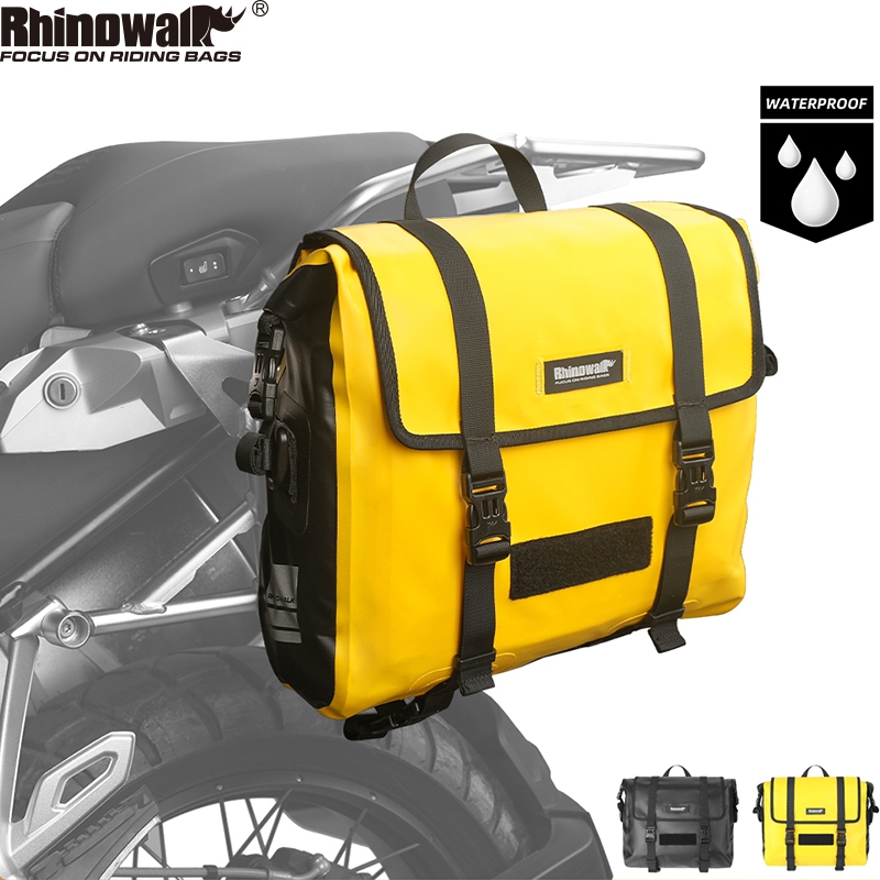 Rhinowalk กระเป๋าเก็บของ อเนกประสงค์ กันน้ํา ปลดเร็ว 15 ลิตร สําหรับรถจักรยานยนต์