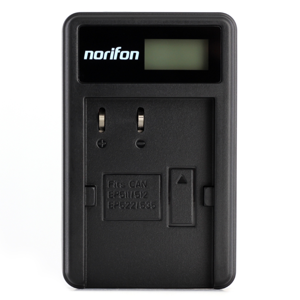 Norifon BP-511 LCD USB Charger สําหรับ Canon EOS 10D, 20D, 30D, 40D, 50D, D60, MV630i, MV700