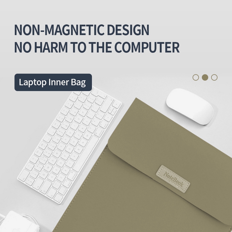 กระเป๋าใส่แล็ปท็อป หนัง PU กันน้ํา ขนาด 16 นิ้ว