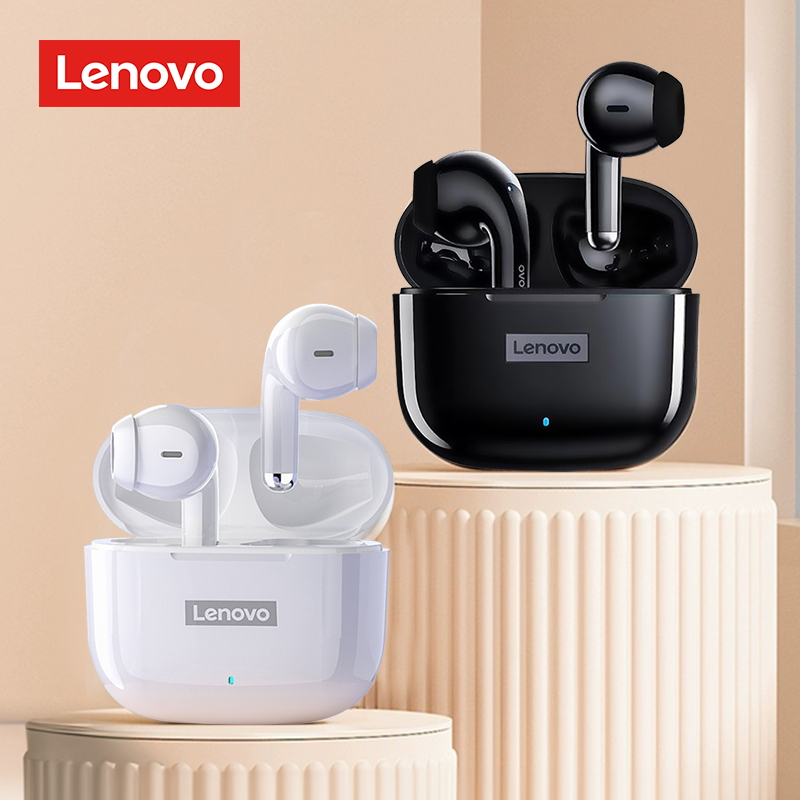 Lenovo LP40 PRO หูฟังไร้สาย BT5.1 Mini TWS หูฟังบลูทูธ พร้อมไมโครโฟน น้ําหนักเบา สแตนด์บายนาน หูฟังสเตอริโอ HD ความล่าช้าต่ํา สําหรับมือถือ / แท็บเล็ต / PC