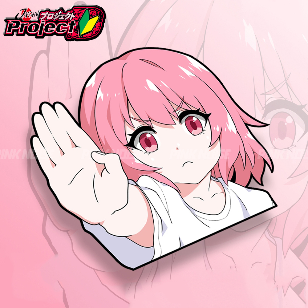 สติกเกอร์ไวนิล กันน้ํา ลายการ์ตูนอนิเมะ JDM สําหรับติดตกแต่งรถยนต์