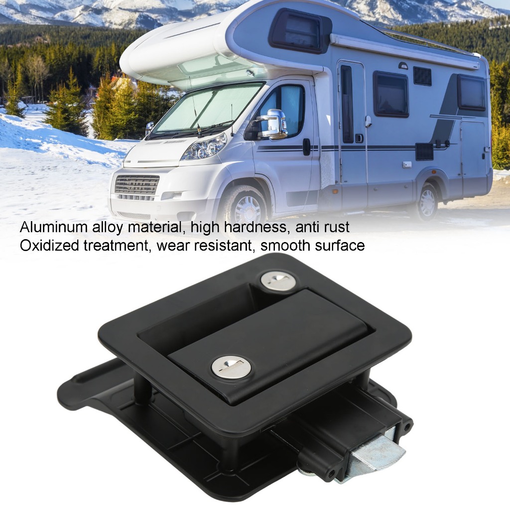 Aries306 ล็อคประตูทางเข้า RV ล็อคสลักนิรภัยในตัว Deadbolt อลูมิเนียมอัลลอยด์สำหรับ Camper Travel Trailer Motorhome
