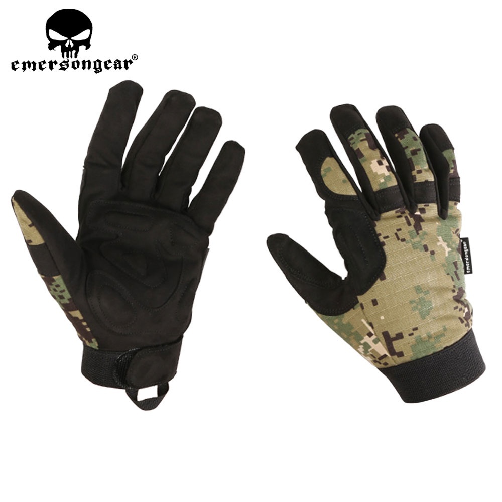Emersongear Tactical ถุงมือน้ําหนักเบาแบบนิ้วทั้งหมดถุงมือป้องกันขี่กลางแจ้ง