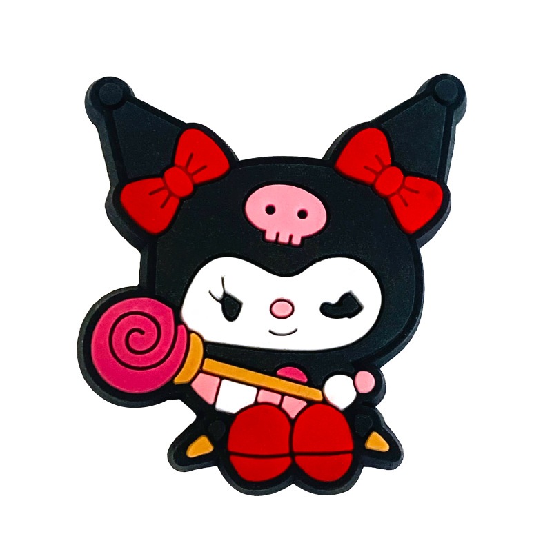 Jibbitz น่ารัก 1 ชิ้น การ์ตูน sanrio melody Kuromi Crocs เสน่ห์รองเท้า Pin อุปกรณ์เสริมตกแต่งรองเท้าแตะหัวเข็มขัดเด็กสาวของขวัญ