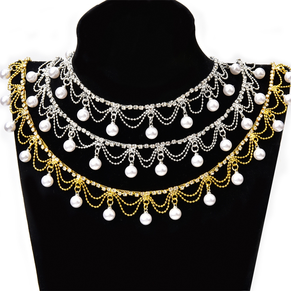 จี้ไข่มุก พลอยเทียม กว้าง 2 ซม. สําหรับตกแต่งเสื้อผ้า รองเท้า DIY