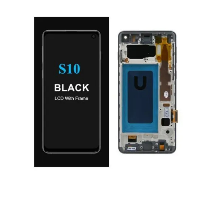 6.1 นิ้วจอแสดงผล TFT LCD Touch Screen Digitizer Assembly กรอบเหมาะสําหรับ Samsung Galaxy S10 SM-G973