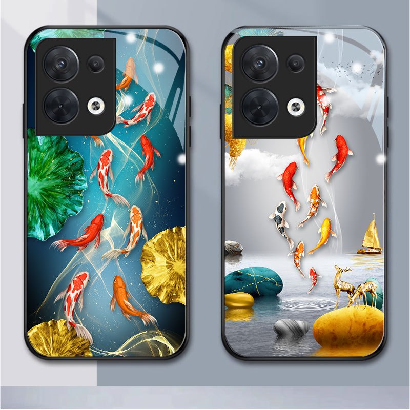 เคสโทรศัพท์มือถือแบบแก้ว กันกระแทก กันฝุ่น Diy สําหรับ OPPO reno 8pro 7Z 8Z 7pro 5G 6 6Z 2F 2Z 8 4pr