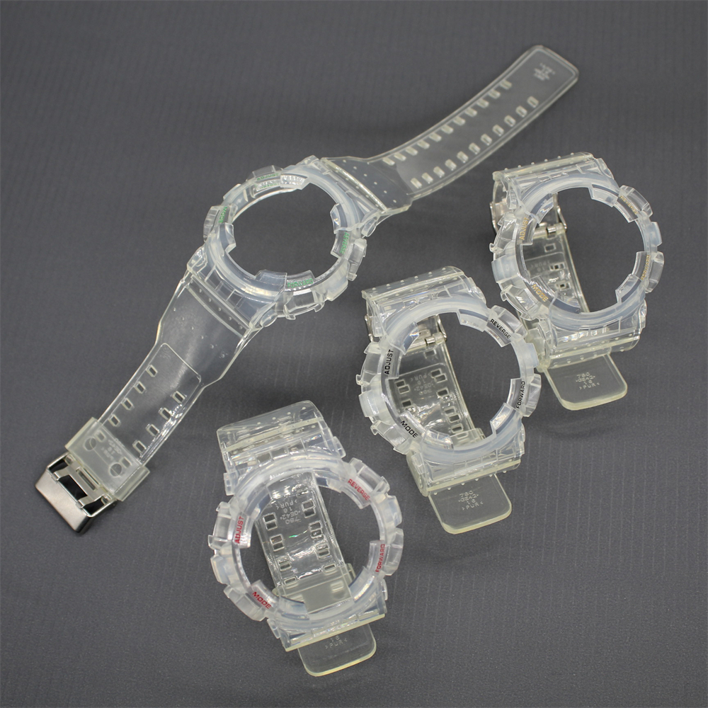 ชุดอะไหล่สายนาฬิกาข้อมือยาง แบบใส สําหรับ Casioak g shock GA2100 GAB2100 GA2110