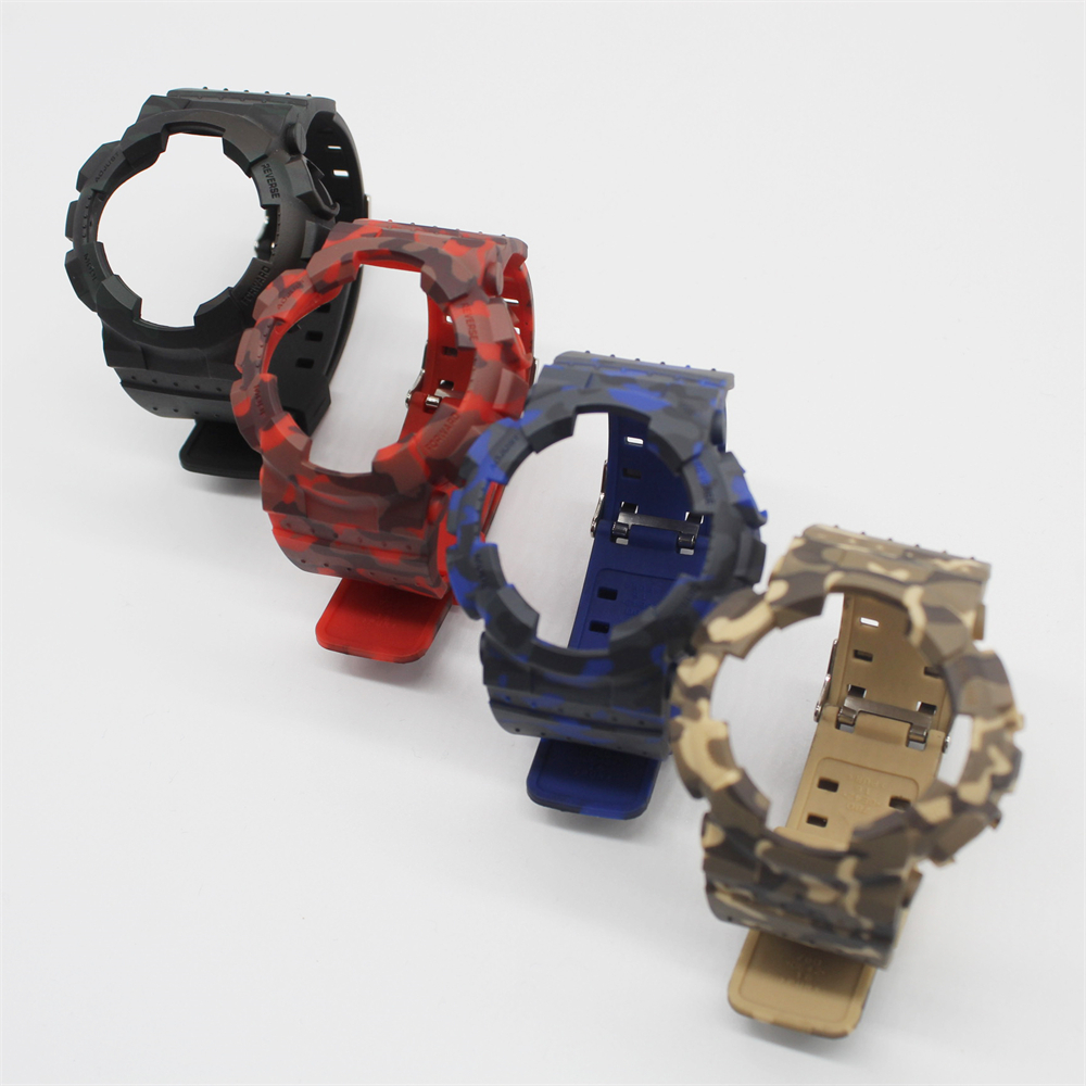 สายนาฬิกาข้อมือ ลายพราง กันน้ํา สําหรับ Casio G-SHOCK GA100 GA110 GA120 GA14
