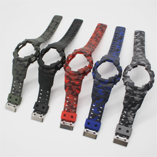 สายนาฬิกาข้อมือ ลายพราง กันน้ํา สําหรับ Casio G-SHOCK GA100 …