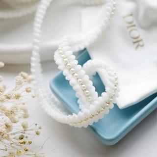 ผ้าลูกไม้ ประดับลูกปัดไข่มุก กว้าง 2 ซม. สําหรับตกแต่งเสื้อผ…