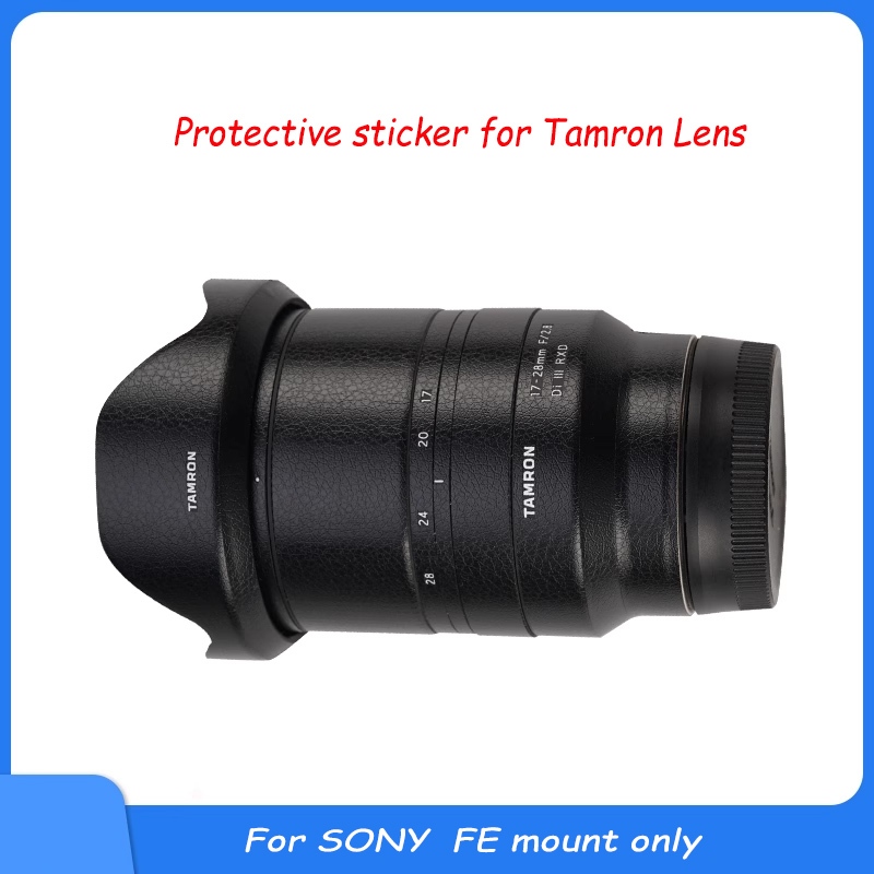 ป้องกันรอยขีดข่วนสติกเกอร์ผิวฟิล์มสําหรับ Tamron 18-300 28-75 17-70 F2.8 17-50 F4 28-200 35-150 17-28 F2.8 35 มม. เลนส์ Sony FE mount