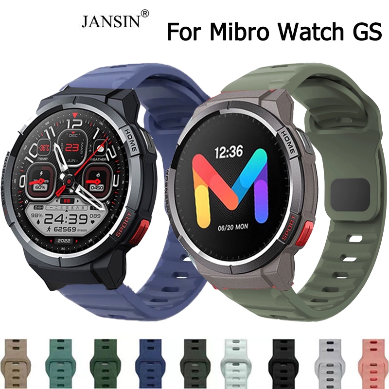 สายนาฬิกาข้อมือซิลิโคน แบบปลดเร็ว สําหรับ Mibro Watch GS