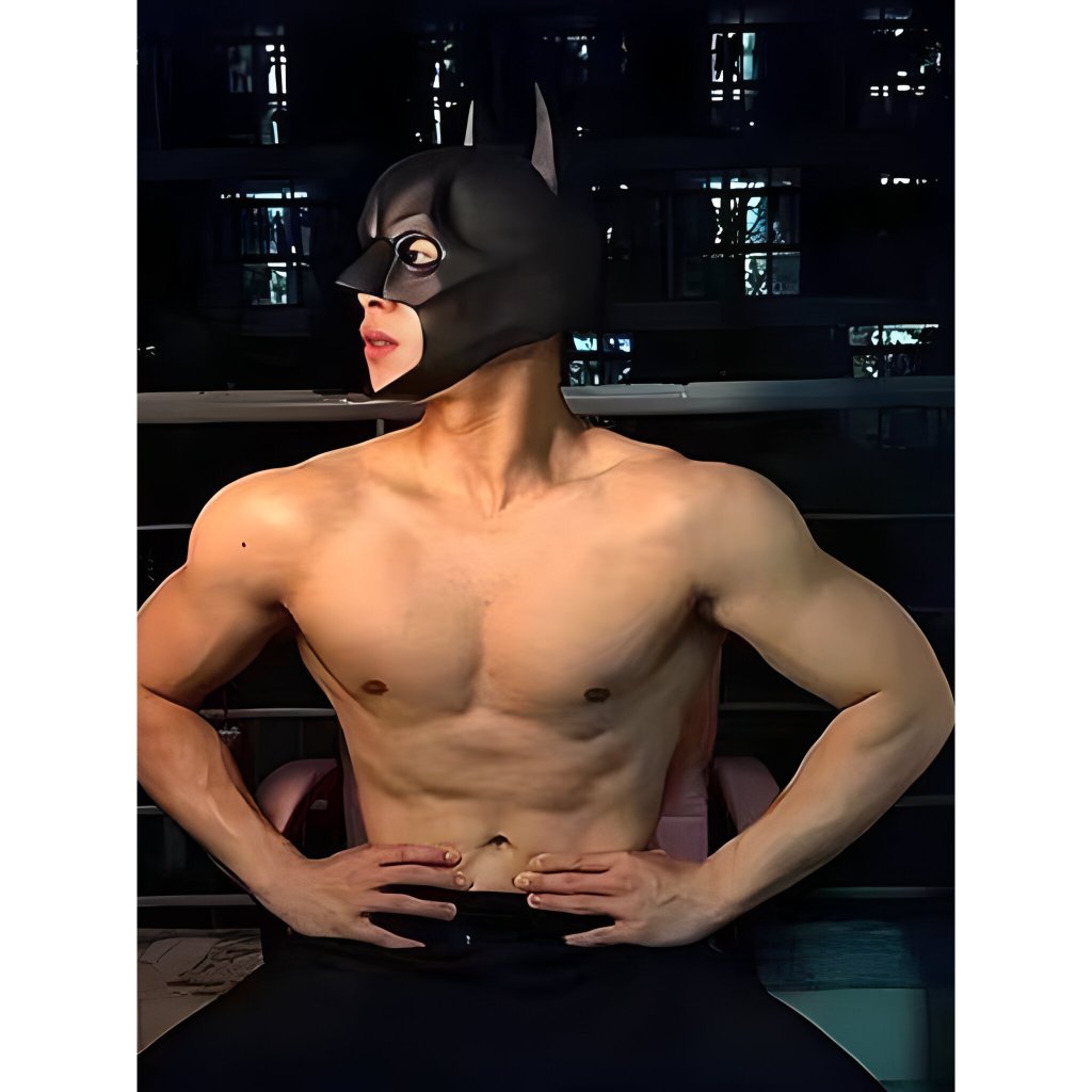 Pt524 พร ้ อมสต ็ อกผู ้ ชายอินเทรนด ์ Batman คอสเพลย ์ หล ่ อ Latex หน ้ ากากหมวกกล ้ ามเนื ้ อชายฟิตเนส Coach เซ ็ กซี ่ GOGO Stage Performance Mask Live อุปกรณ ์ เกย ์ ไนท ์ คลับเต ้ นรําบทบาทเล ่ น SM เซ ็ กซี ่ หน ้ ากากแม ่ บ ้ านชายรุ ่ น Bar Macho - รูปที่ 4
