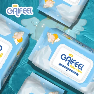 GAIFEEL ผ้าเช็ดทำความสะอาดสำหรับเด็ก ไม่ฉีกขาดง่าย ไม่เป็นขุย ผ้าเช็ดทำความสะอาดเด็กทารกสีน้ำเงิน