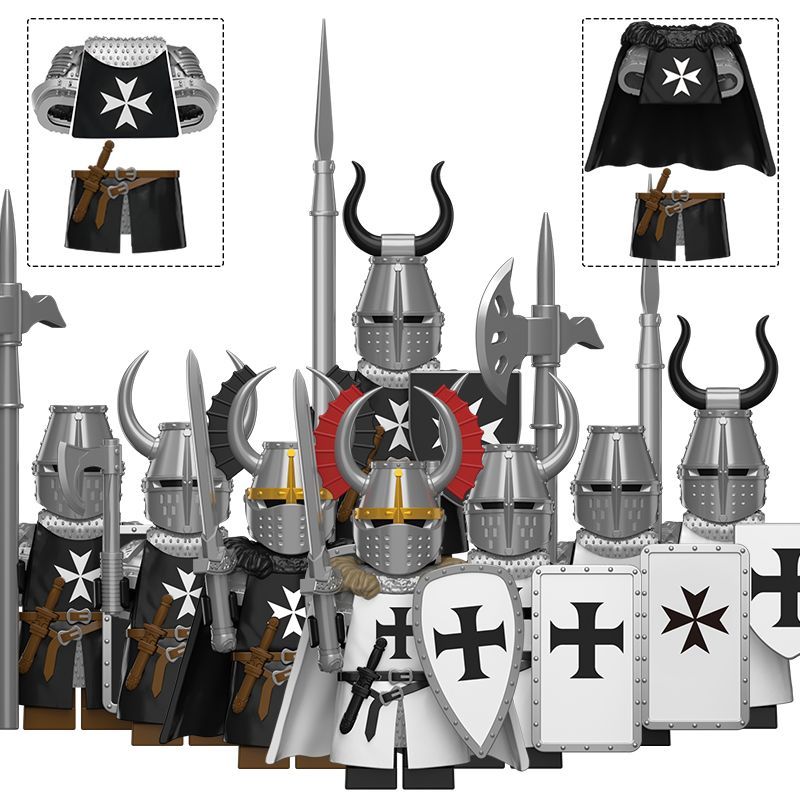 ฟิกเกอร์ Teutonic Knights Hospitaller DT8901 ของเล่นสําหรับเด็ก