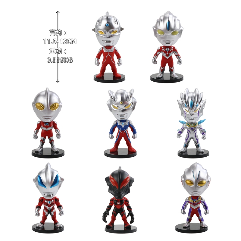 โมเดลฟิกเกอร์ PVC Tokusatsu Ultraman Tiga Zero Ultra Seven Leo Belia Ginga Taro Godzilla King Kong Monster Q Version 26 สไตล์ ของเล่นสําหรับเด็ก - รูปที่ 2