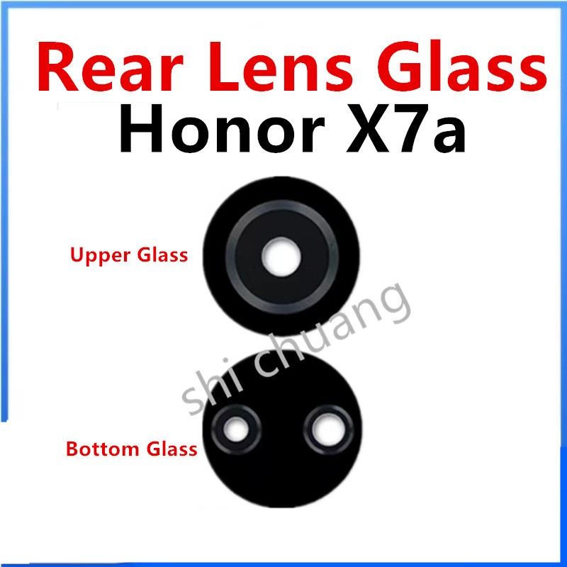 เลนส์กล้องด้านหลังเปลี่ยนสําหรับ Honor X7a RKY-LX1 RKY-LX2 RKY-LX3 พร้อมสติกเกอร์กาว