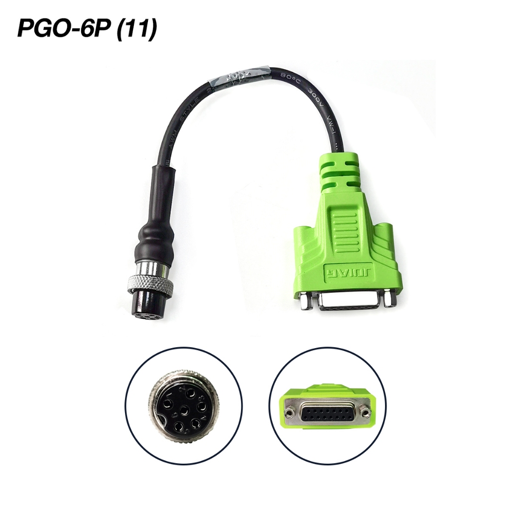 MOTO-11 6PIN Automobles สายวินิจฉัย DB15PIN สําหรับ PGO Connector 6PIN รถจักรยานยนต์รถจักรยานยนต์การ