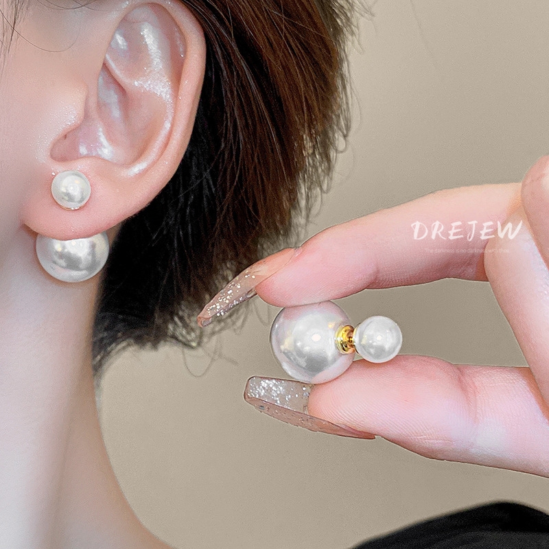 DREJEW ต่างหูเข็มเงิน 925 ประดับมุก หรูหรา เหมาะกับคนแพ้ง่าย แฟชั่น