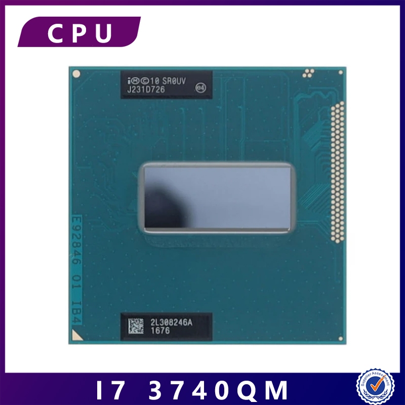ซ็อกเก็ตโปรเซสเซอร์ CPU Intel Core i7-3740QM i7 3740QM SR0UV 2.7GHz 6M 45W G2 rPGA988B