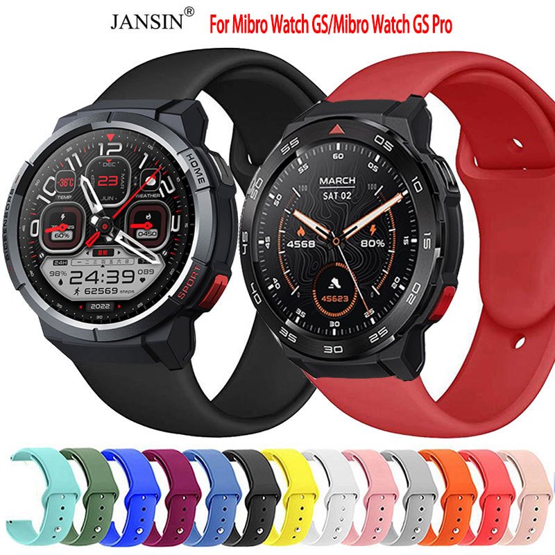 สาย smart watch mibro watch gs pro สายนาฬิกาข้อมือซิลิโคนสําหรับ สําหรับ Mibro Watch GS GS Pro สมาร์