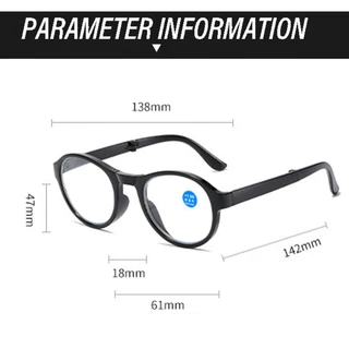 (สินค้าใหม่ ลดราคา) แว่นตาอ่านหนังสือ รุ่น TR90 ความแข็งแรง 1.0x~4.0x พร้อมกล่องซิป แบบพกพา เบา ขนาดกะทัดรัด แว่นอ่านหนังสือ