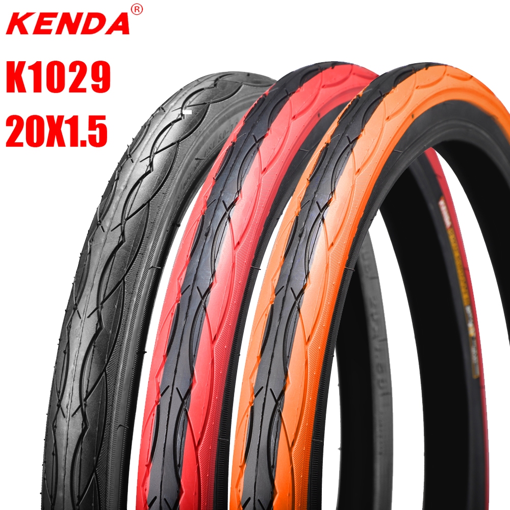 Kenda K1029 ยางรถจักรยาน 20x1.5 ยางรถจักรยานสําหรับพับ bilke 20 นิ้ว 40-406 ultra light หัวล้านยาง 420g สีขาวสีส้ม