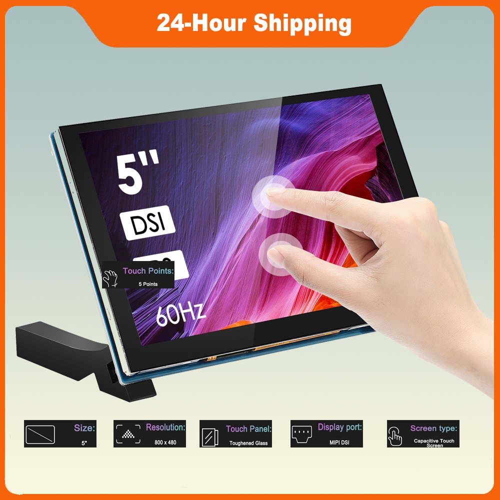 Touchscreen Monitor หน้าจอสัมผัส IPS USB 5 นิ้ว แบบพกพา สําหรับ Raspberry Pi 4 3 2 1 B B+ A+
