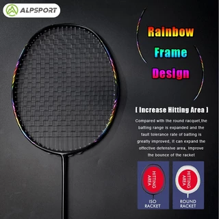 ALP BBQ2.0 8U G5 65g【โลหะผสมไททาเนียม】ไม้แบดมินตันคาร์บอนไฟเบอร์น้ำหนักเบาพิเศษ 100%