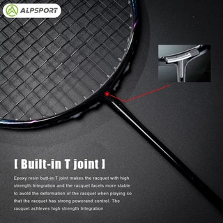 ALP BBQ2.0 8U G5 65g【โลหะผสมไททาเนียม】ไม้แบดมินตันคาร์บอนไฟเบอร์น้ำหนักเบาพิเศษ 100%