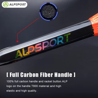 ALP BBQ2.0 8U G5 65g【โลหะผสมไททาเนียม】ไม้แบดมินตันคาร์บอนไฟเบอร์น้ำหนักเบาพิเศษ 100%