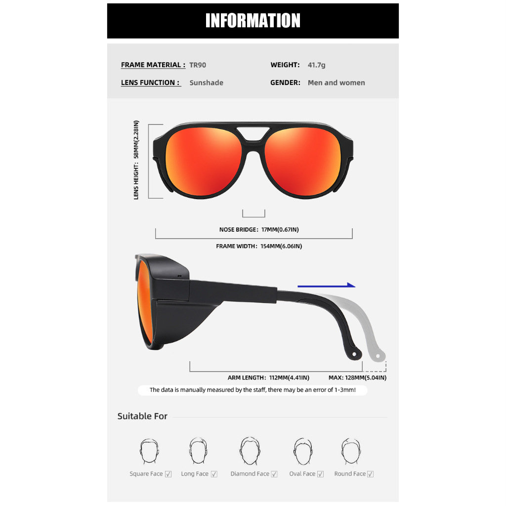 Pit VIPER แว่นตากันแดด กันลม กันรังสีอัลตราไวโอเลต สําหรับเล่นกีฬา ขี่จักรยานกลางแจ้ง - รูปที่ 5