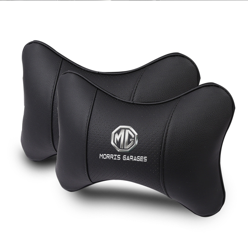 2PCS Breathable หนัง Headrest หมอนรองคอรถหัวคอหมอนสําหรับ MG ZS GS MG3 MG5 MG6 MG7 MG GT GS 360 Gund