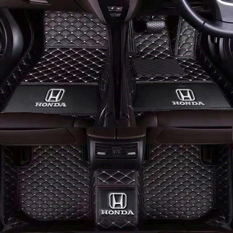 Honda Civic FD FE FB FC Type R ES พรมปูพื้นรถยนต์ แบบหนัง กันน้ํา สําหรับ