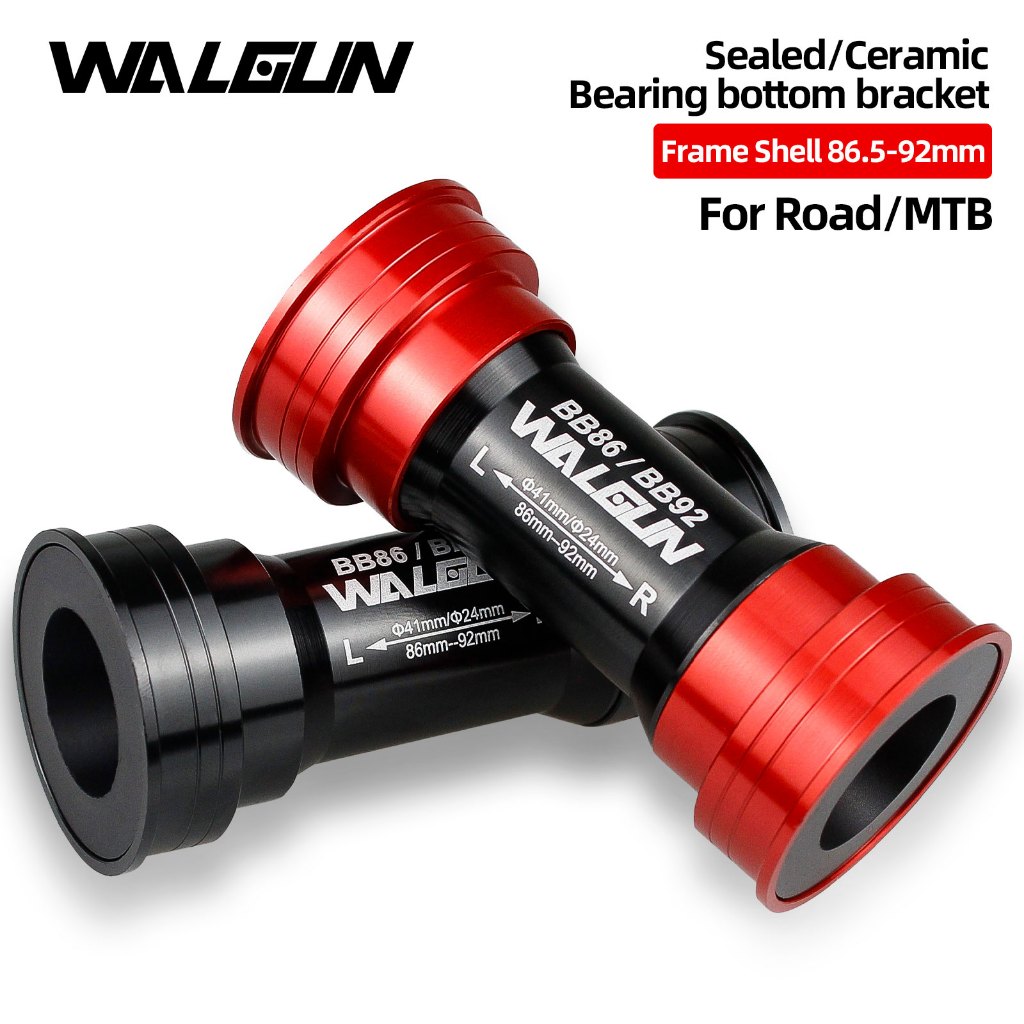 Walgun PF4124 BB86 92 ตัวยึดด้านล่างจักรยาน BB PF4130 PF41-DUB 86.5-92 มม. สําหรับ Shimano SRAM GXP 