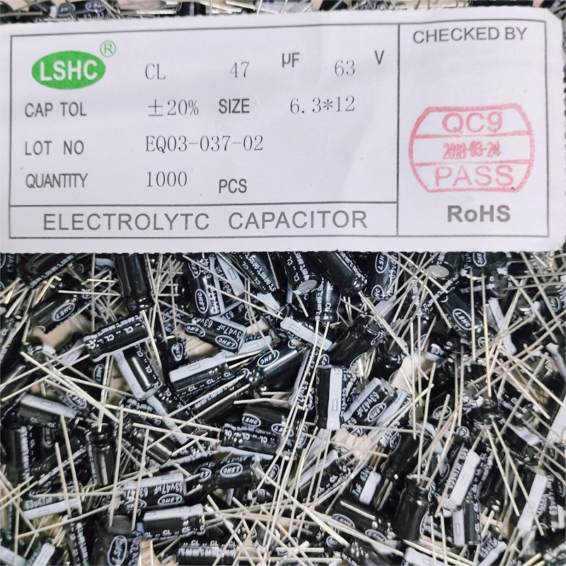 50ps ตัวเก็บประจุอลูมิเนียม 100V 63V 10UF22UF 100UF 470uf 1000UF 2200 ~ 4700UF 100V10UF 100V22UF 100