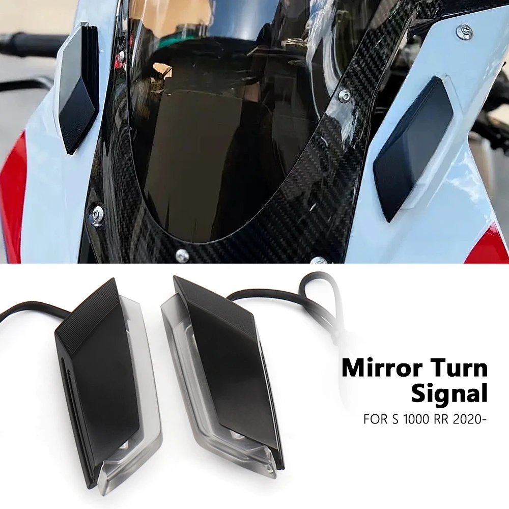 ชุดไฟเลี้ยว LED ติดกระจกหน้ารถยนต์ สําหรับ BMW S1000RR 2020 2021 2022 2023