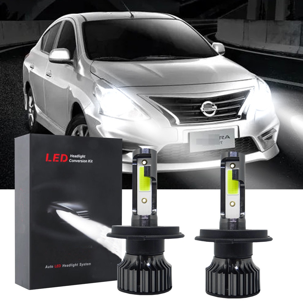ชุดแปลงหลอดไฟหน้า LED 6000K 9-32V สีขาว สําหรับ Nissan Almera N17 ปี 2018 2017 2016 2015 2014 2013 2 ชิ้น