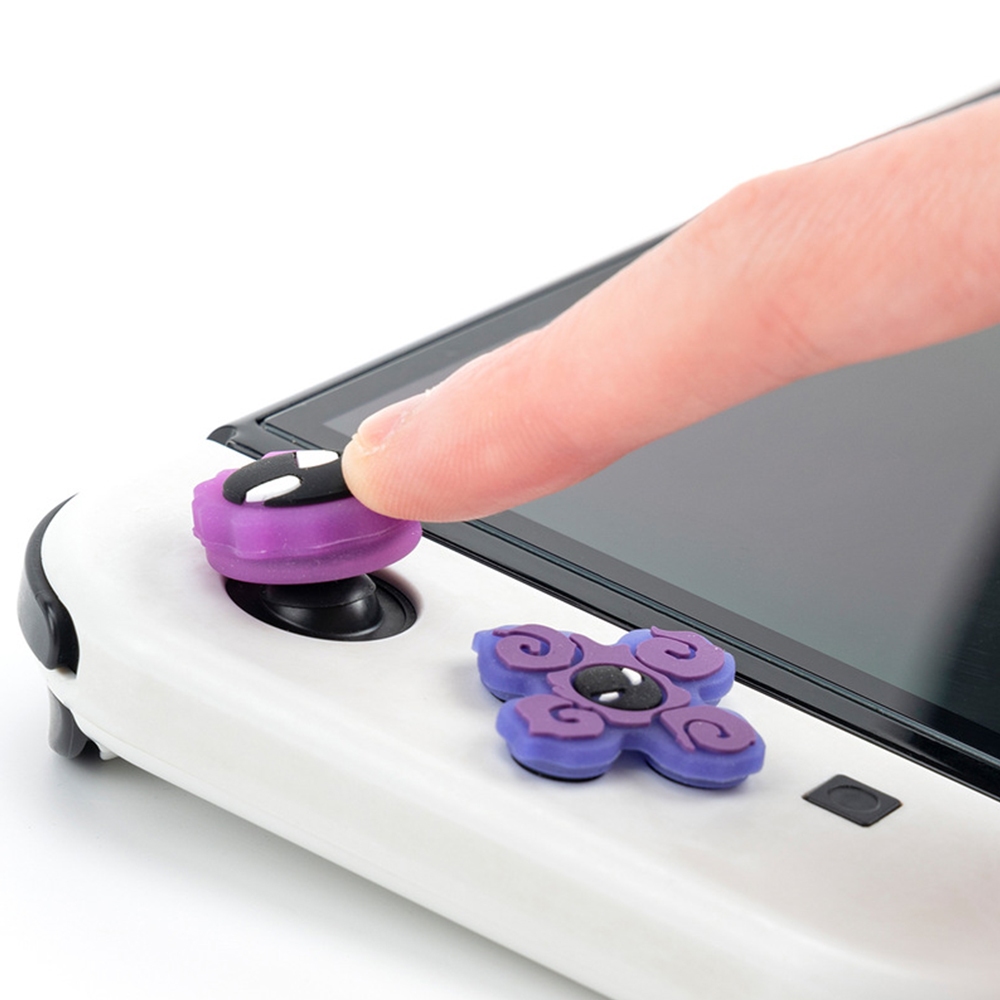 ครอบปุุ่ม ปุ่มยาง NS-JOY-CON เรืองแสงเย็น ซิลิโคนนิ่ม ฝาครอบปุ่มจอยสติ๊กสําหรับ ใช้งานร่วมกับ Nintendo Switch/OLED