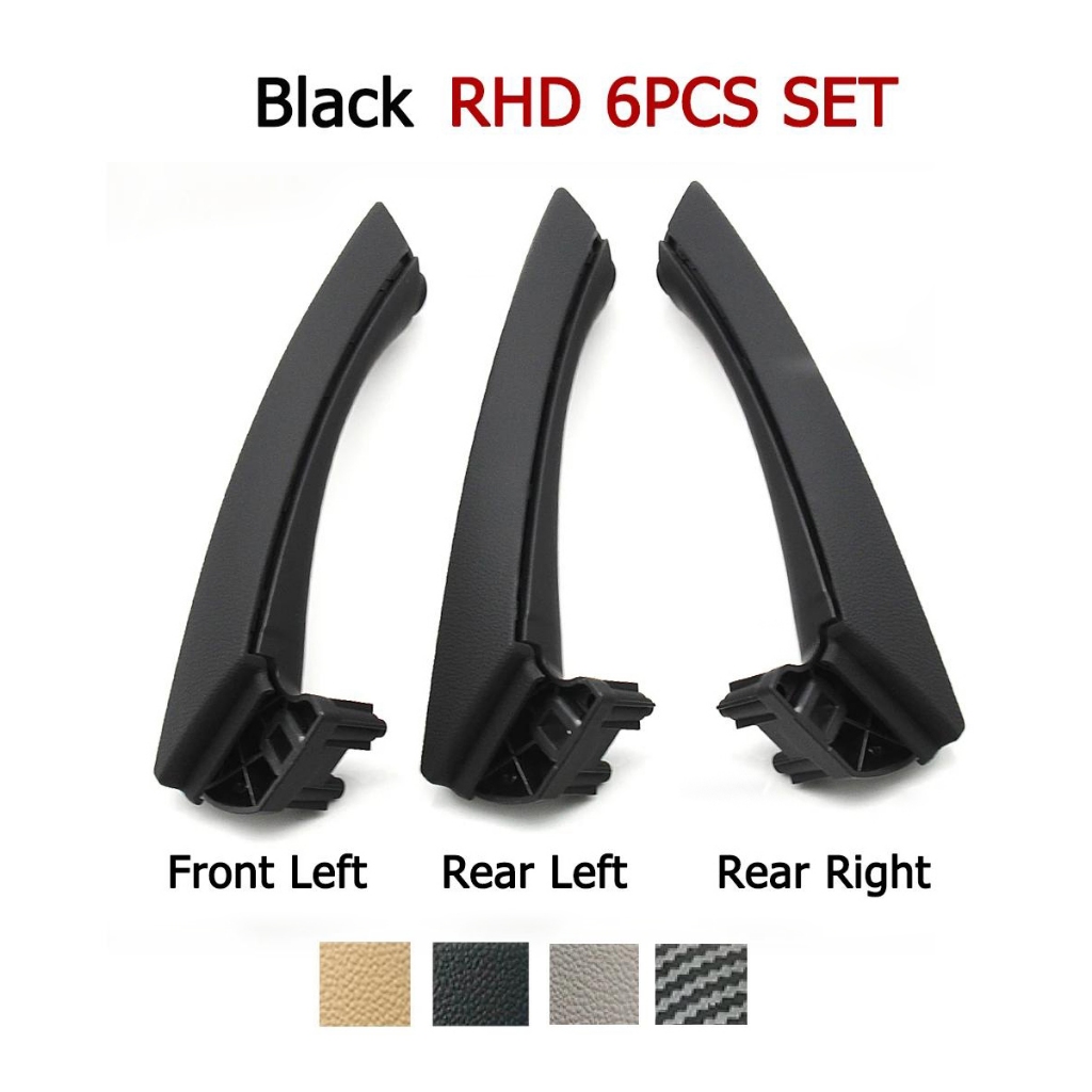 Rhd มือจับประตูรถยนต์ ฝั่งซ้าย และขวา พลาสติก สําหรับ BMW 3 Series E90 E91 E92 316 318 320 325 328i 6 ชิ้น