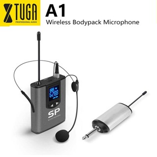 Xtuga A1 UHF ไมโครโฟนไร้สาย โลหะ ชาร์จได้ สําหรับครู อาจารย์