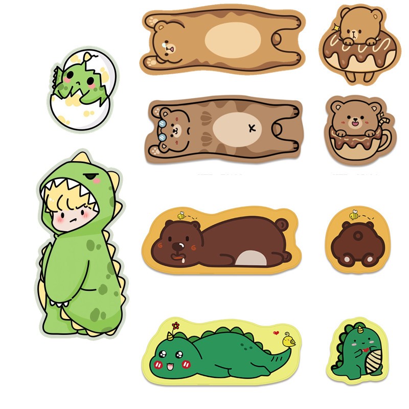 แผ่นรองเมาส์ ขนาดใหญ่ ลายการ์ตูนหมี สีชมพู สําหรับครอบครัว