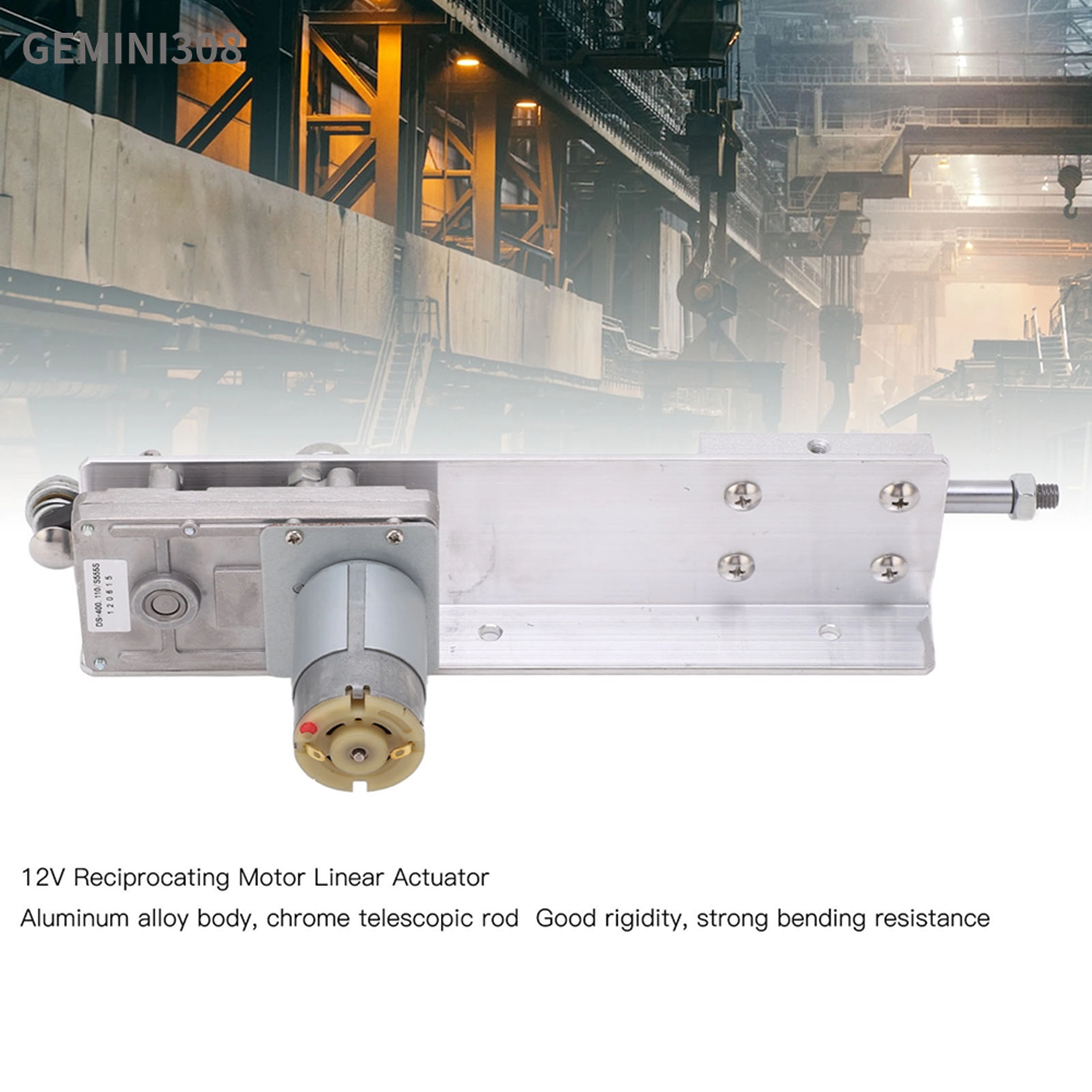 Gemini308 12V Electric Linear Actuator Auto Reciprocating Motor Motion 2-8 cm Stroke US Plug 100-240V