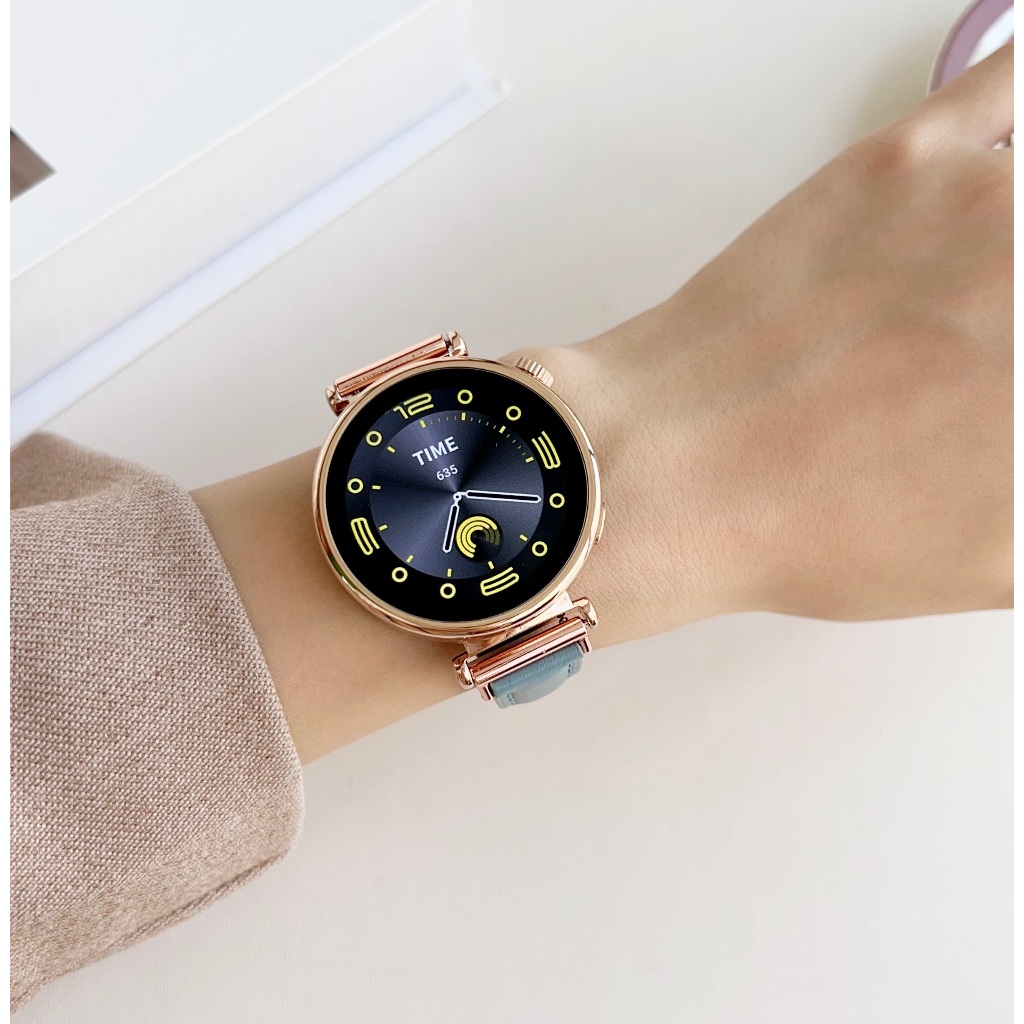 Elegant Leather สาย huawei watch gt 5 pro สายนาฬิกา huawei watch gt 4 สาย huawei watch gt4 Soft Bracelet For Huawei GT4 Strap Huawei GT3/gt2pro สาย huawei gt5 / Amazfit Bip 5 Strap Amazfit Bip 3 Band GTS 4 MINI สายนาฬิกา huawei watch gt 5 สาย