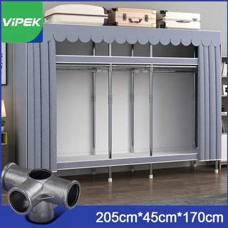 Vipek ตู้เสื้อผ้า ตู้เสื้อผ้าผ้า เส้นผ่านศูนย์กลางส่วนต่อประสาน 20 มม รับน้ําหนักได้ 600 กก. อเนกประสงค์