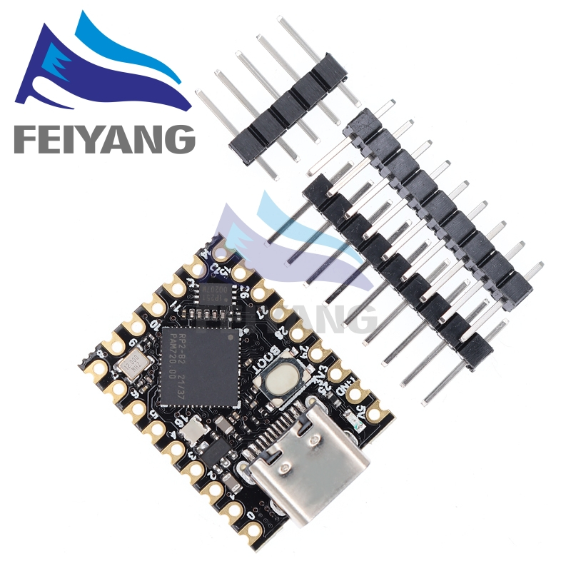 Rp2040 บอร์ดพัฒนา SuperMini Raspberry Pico รองรับแฟลช Mciro Python 2MB