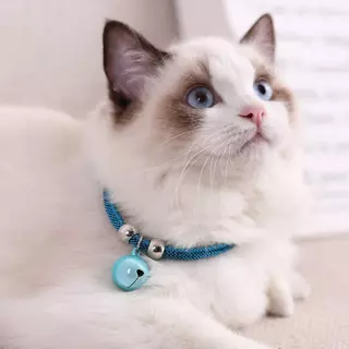 Pawsome สไตล์ญี่ปุ่นปลอกคอแมวไนลอนสร้อยคอระฆังลูกแมวปรับ ความปลอดภัยสัตว์เลี้ยงอุปกรณ์เสริมสําหรับขนาดเล็กและลูกแมว
