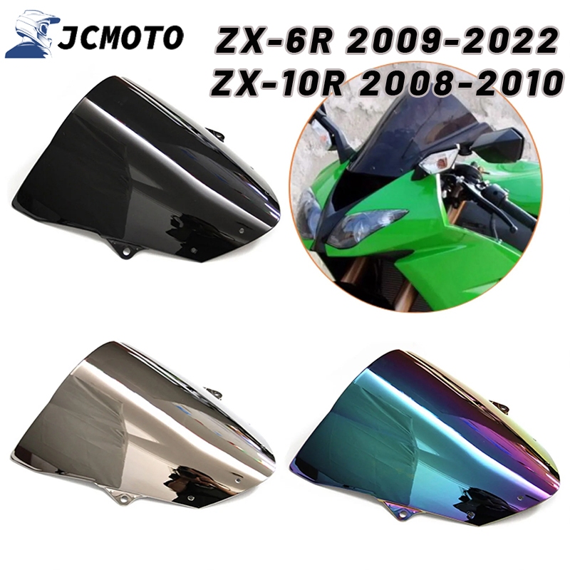 กระจกหน้ารถจักรยานยนต์ สําหรับ Kawasaki ZX6R 636 2009-2022 ZX10R 2008-2010 2009 2010 2011 2012 2013 2014 2015 ZX-6R ZX-10R